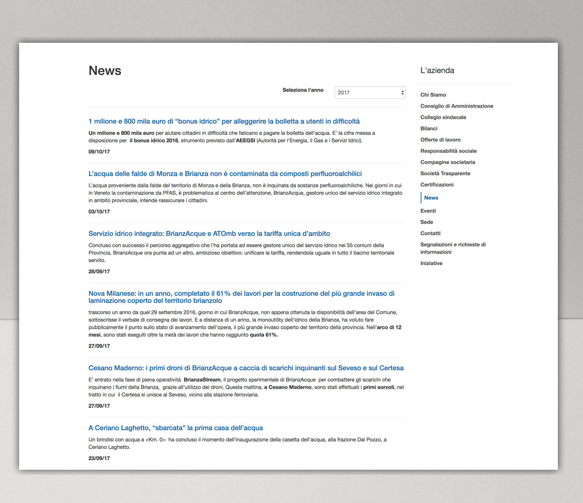 Sito Istituzionale BrianzAcque