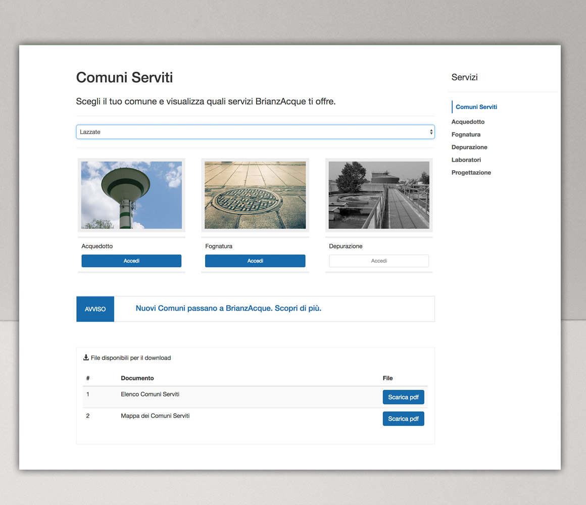 Sito Istituzionale BrianzAcque