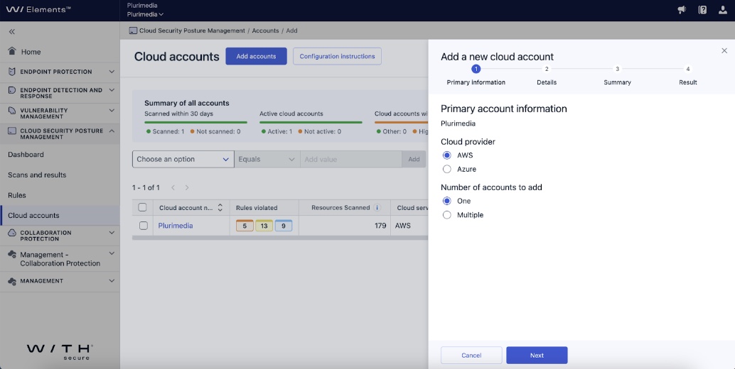 WithSecure CSPM - figura 1