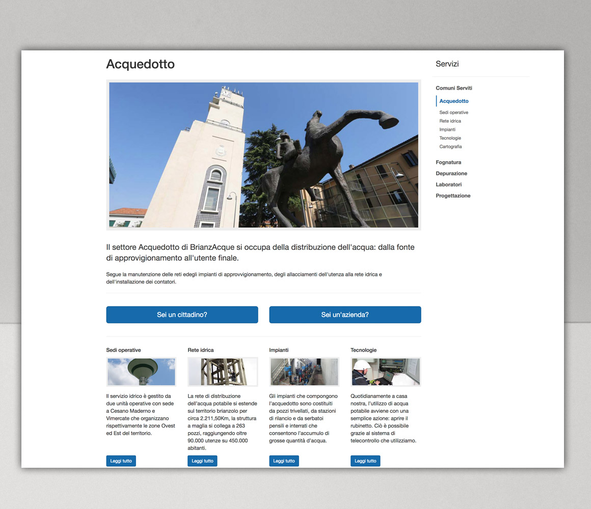 Sito Istituzionale BrianzAcque