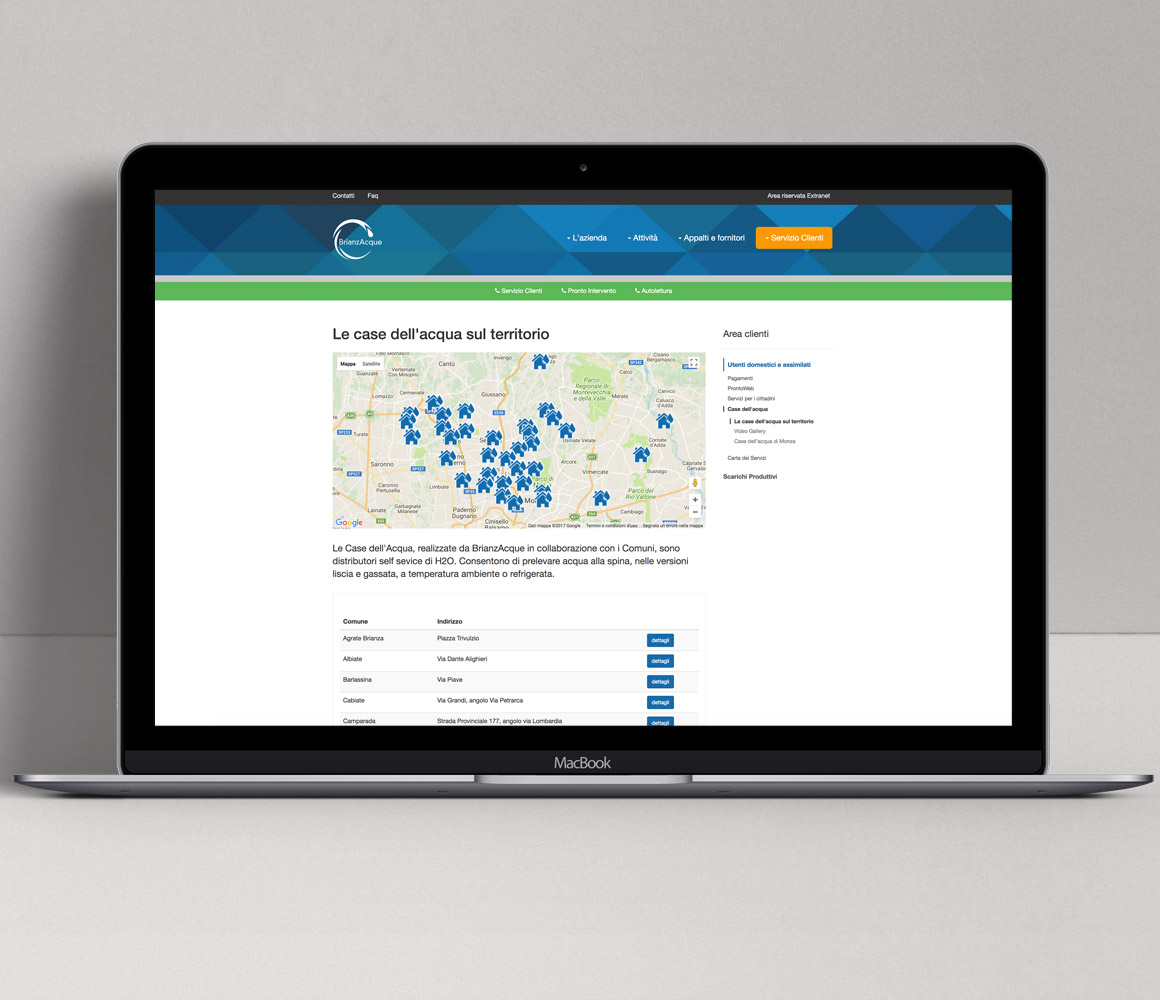 Sito Istituzionale BrianzAcque