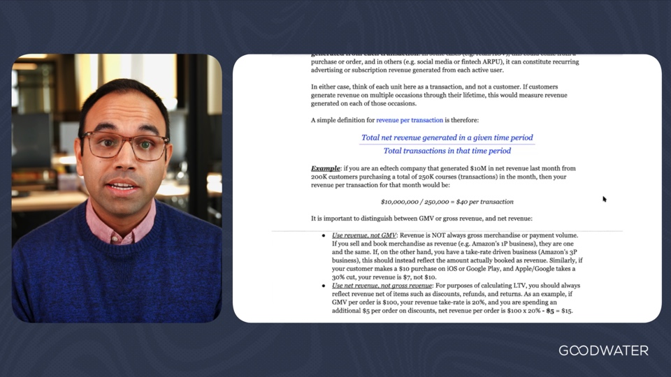 Understanding Net Revenue Per Transaction