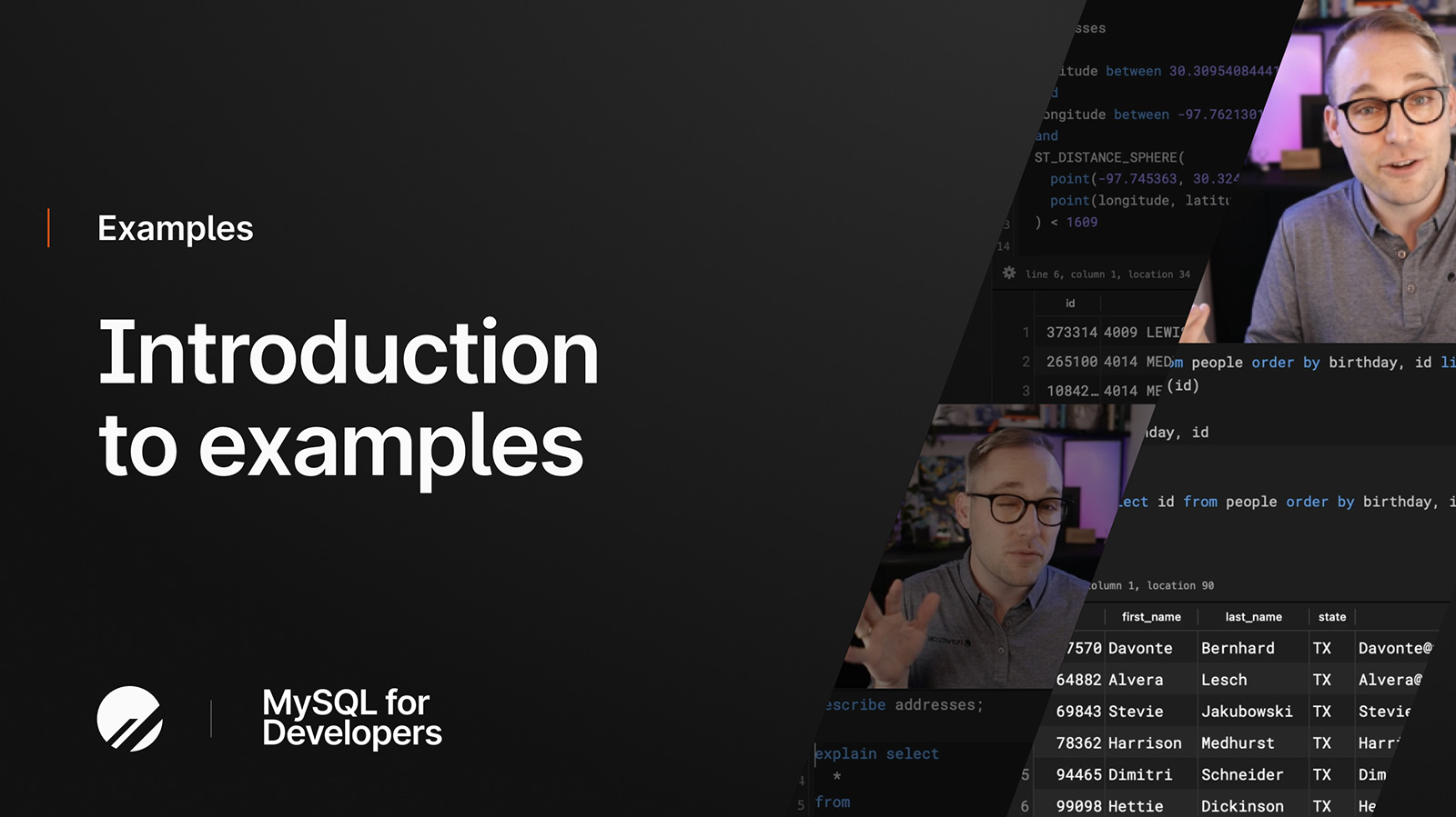 Introduction to examples — MySQL for Developers — PlanetScale
