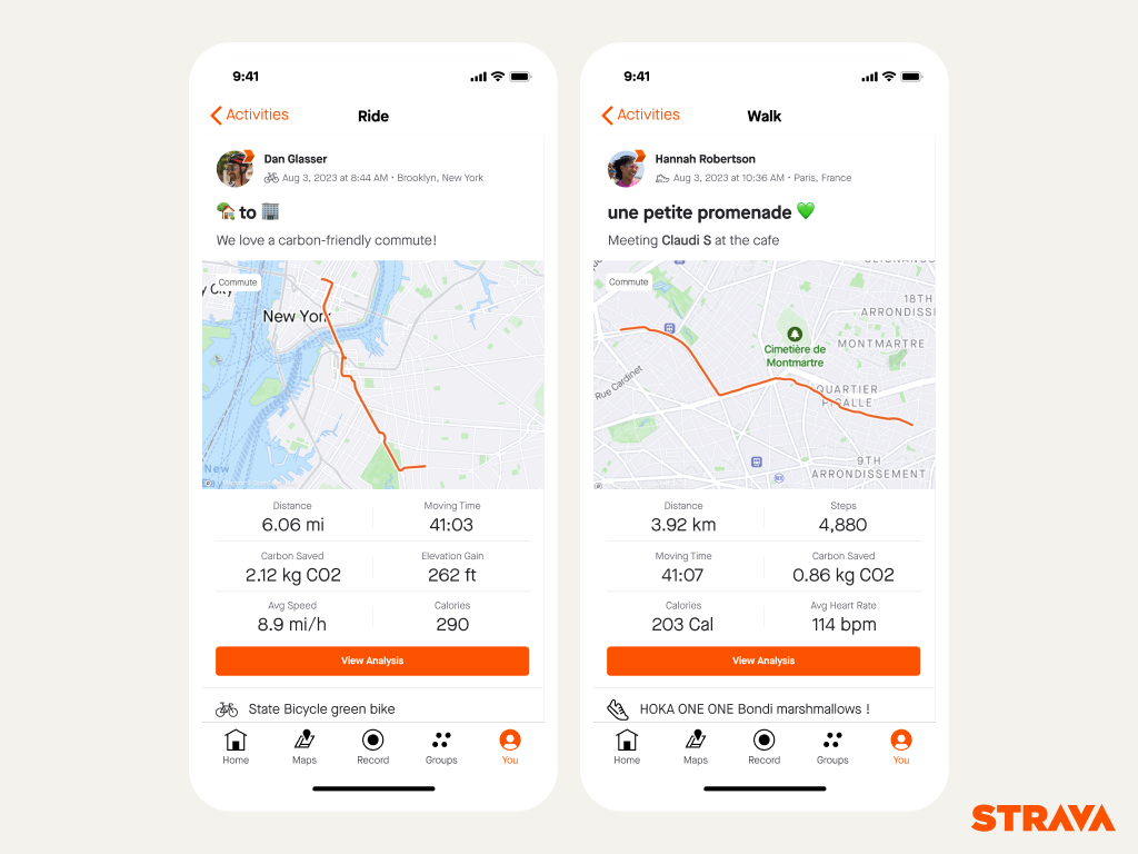 Strava Offers New Tool to Calculate Carbon Savings on Platform