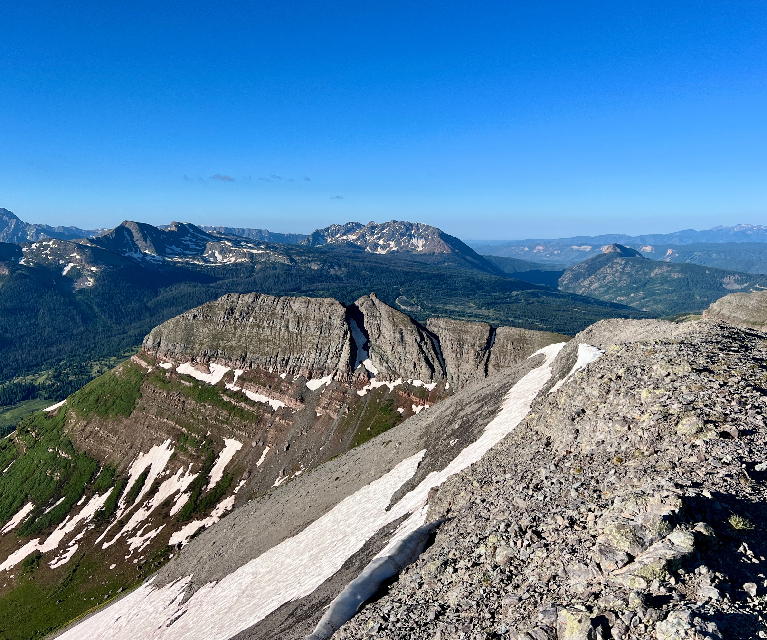 View from the top of Spencer Peak. Photo: Greg Heil