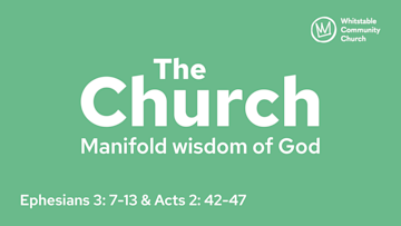 The Church: Manifold wisdom of God