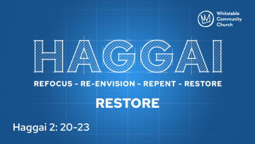 Haggai 4 - 'Restore'