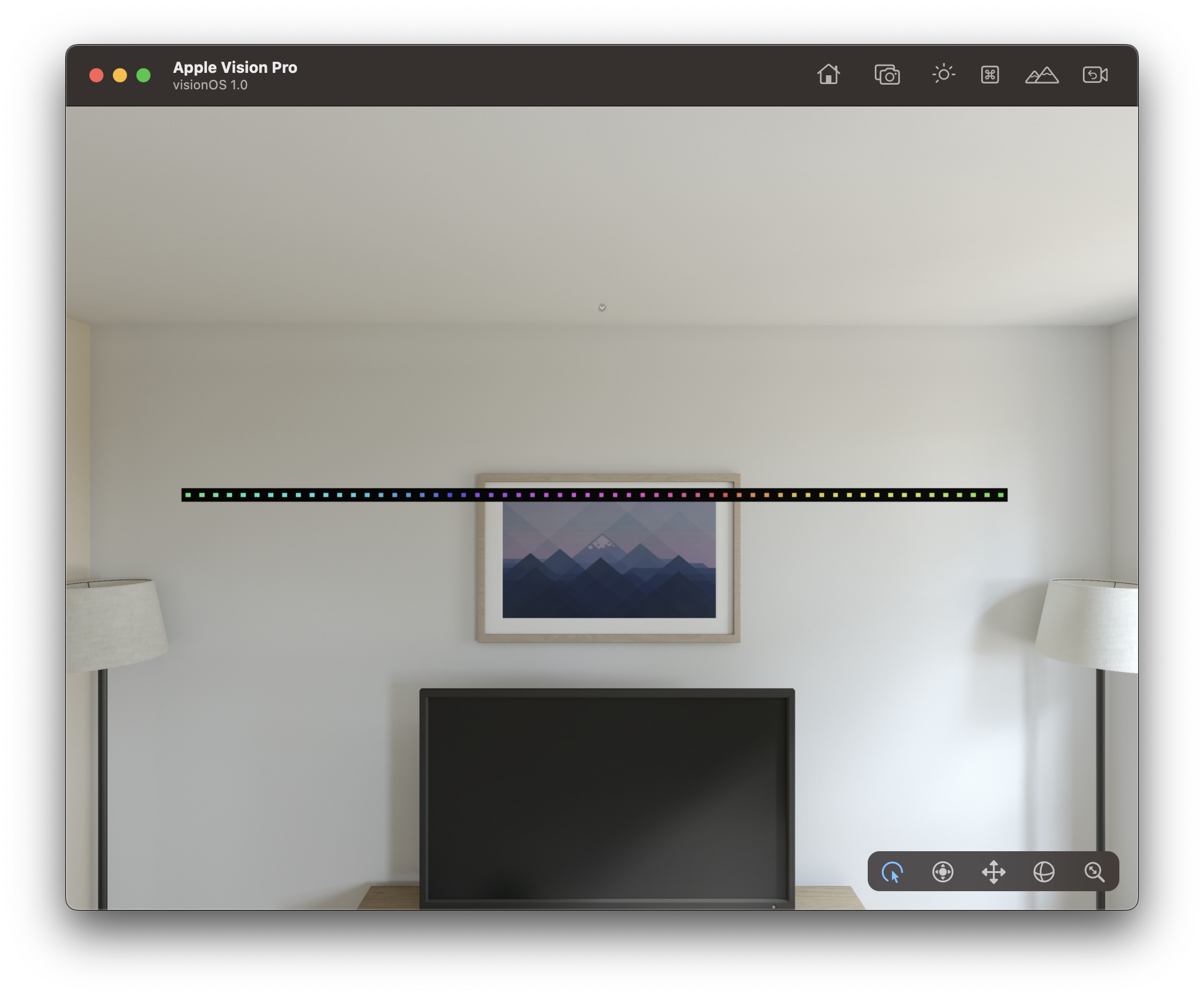 VisionOS LED Strip proof of concept