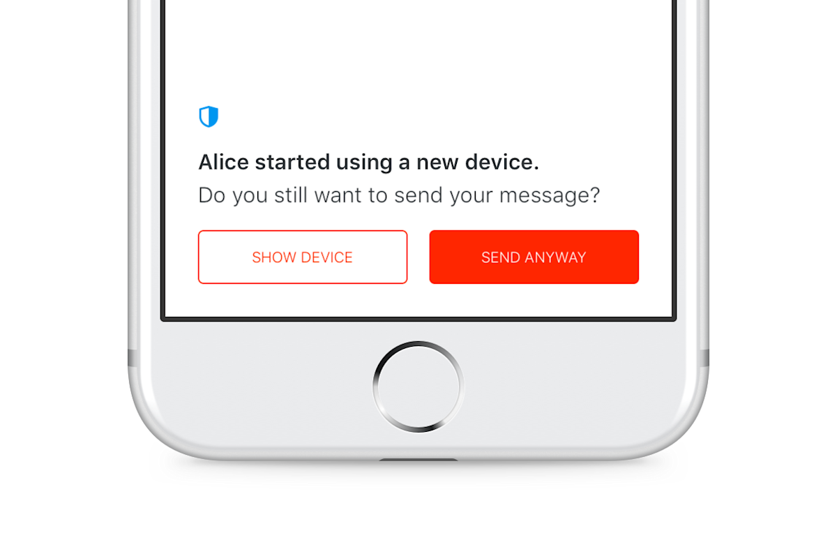 Key verification to secure your conversations · Wire