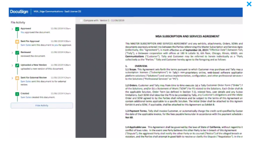 Docusign Negotiate for Salesforce