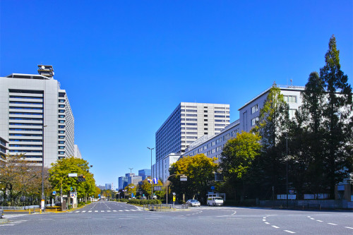 東京霞ヶ関の省庁街