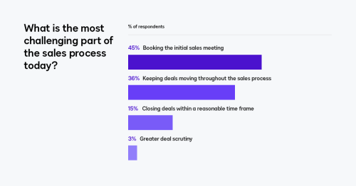 Sales Process Challenges chart