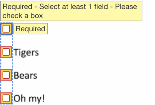 Tabs deep dive: Requiring at least one checkbox be selected