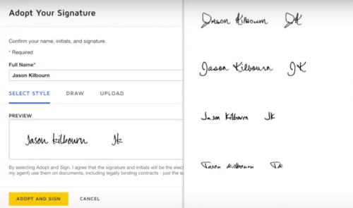 eSignature examples