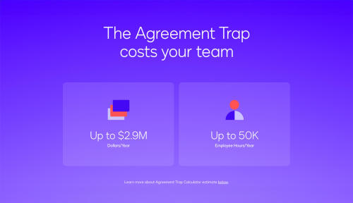 The Agreement Trap costs your team up to $2.9 million dollars per year.