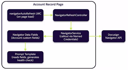 Account record page diagram