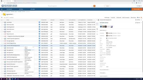 Initiating the DocuSign flow within NetDocuments