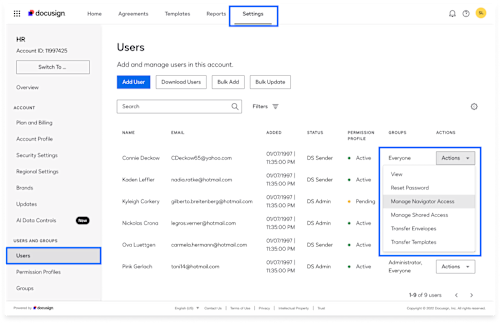 Docusign Navigator