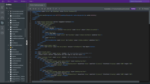 Figure 2: Magentrix’s built-in browser IDE