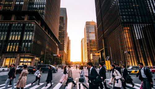 Business district in Tokyo, Otemachi