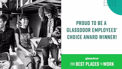 top 20 do Glassdoor’s 2019 Top 100 Best Places to Work