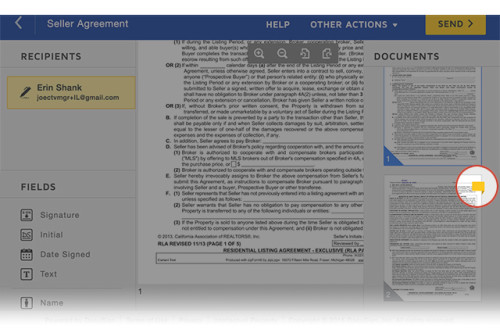 Pre-tagged forms in Docusign