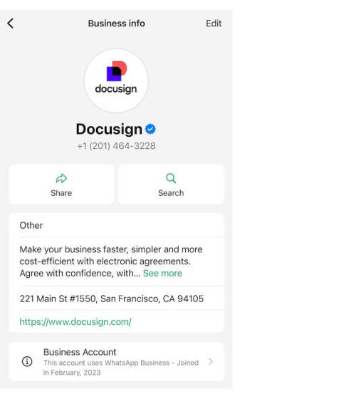 DocuSIgn is a Meta Official Business Account.