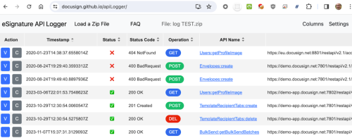 API Logger UI