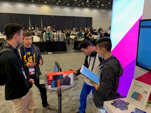 Jared (second from left) and Peter (right) in the Twilio Signal Conference