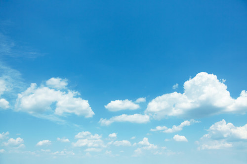 Cloud in blue sky