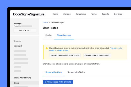 Shared Access Admin Set Up - Share Access with Others