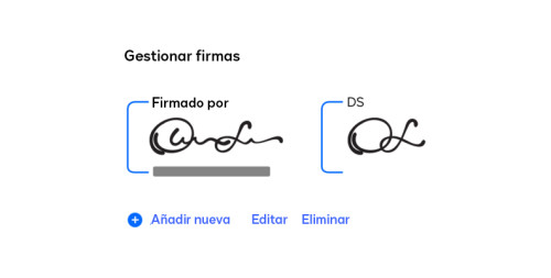 Crear una firma en DocuSign