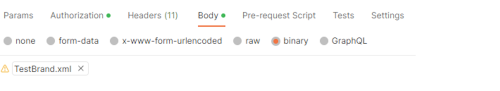 Binary file to accompany Postman call to update branding resource file