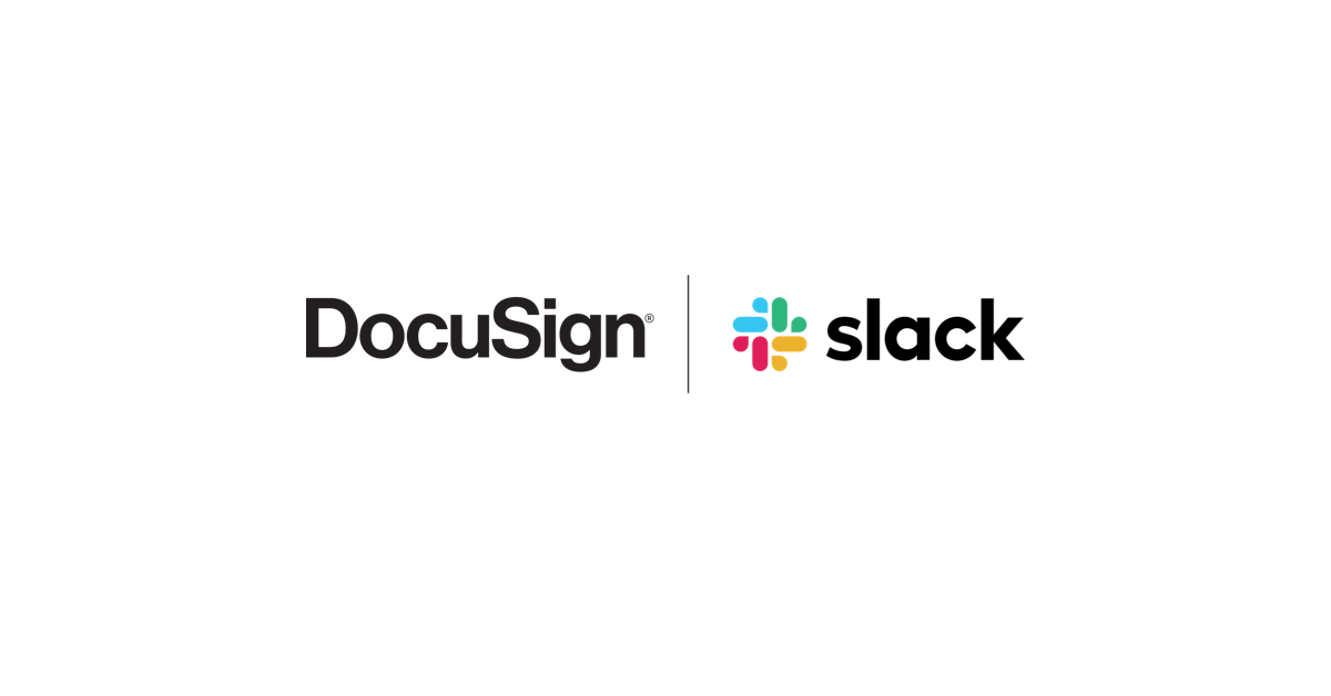 Logos de DocuSign et Slack