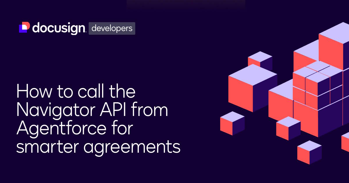 How to call the Navigator API from Agentforce for smarter agreements