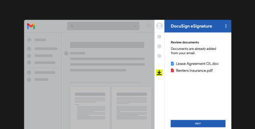 DocuSign eSignature in Gmail