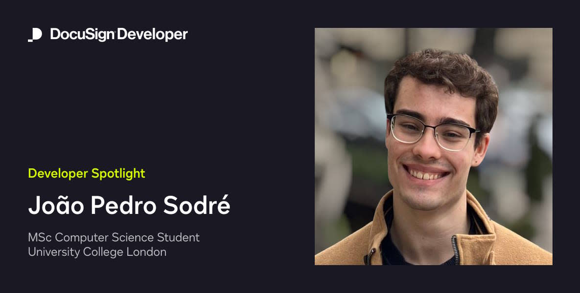 Developer Spotlight: João Pedro Sodré, University College London