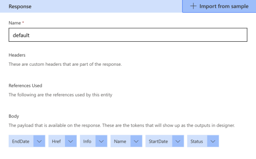 Response for CLM workflow custom connector