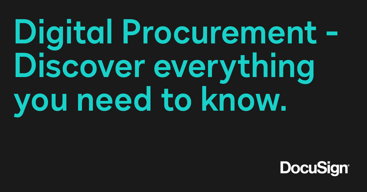 Digital Procurement