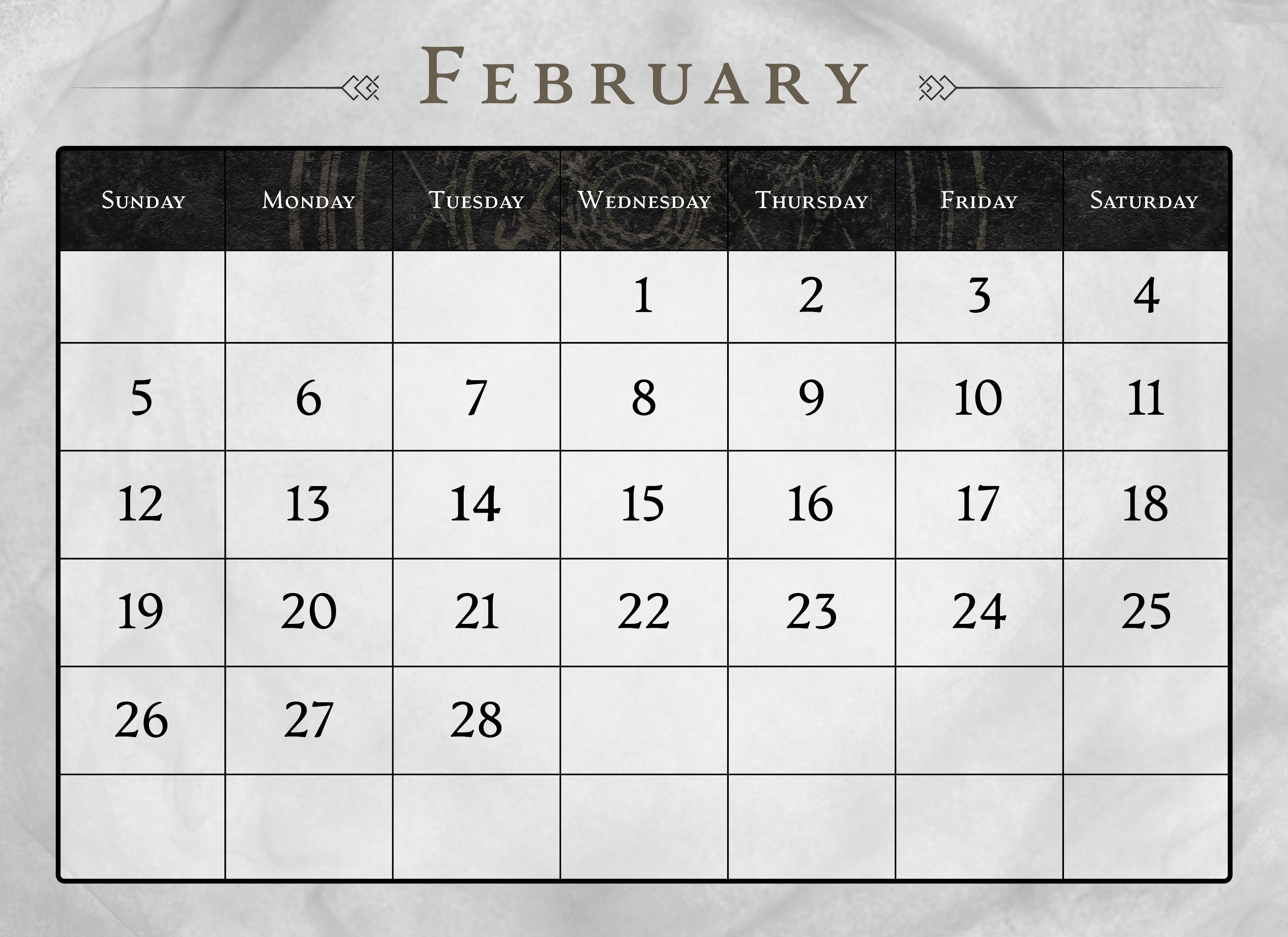 2 dates February