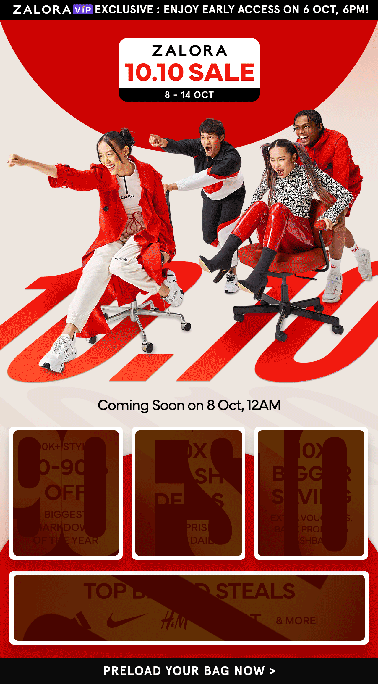 Summer　SALE　⑩ 10.10 SALES | Up to 90% Off | ZALORA Singapore