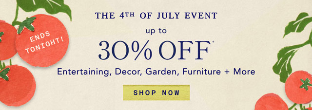 Ends tonight! The 4th of July Sale