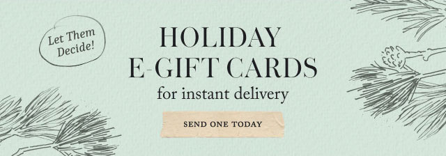 Holiday E-Gift Cards for instant delivery