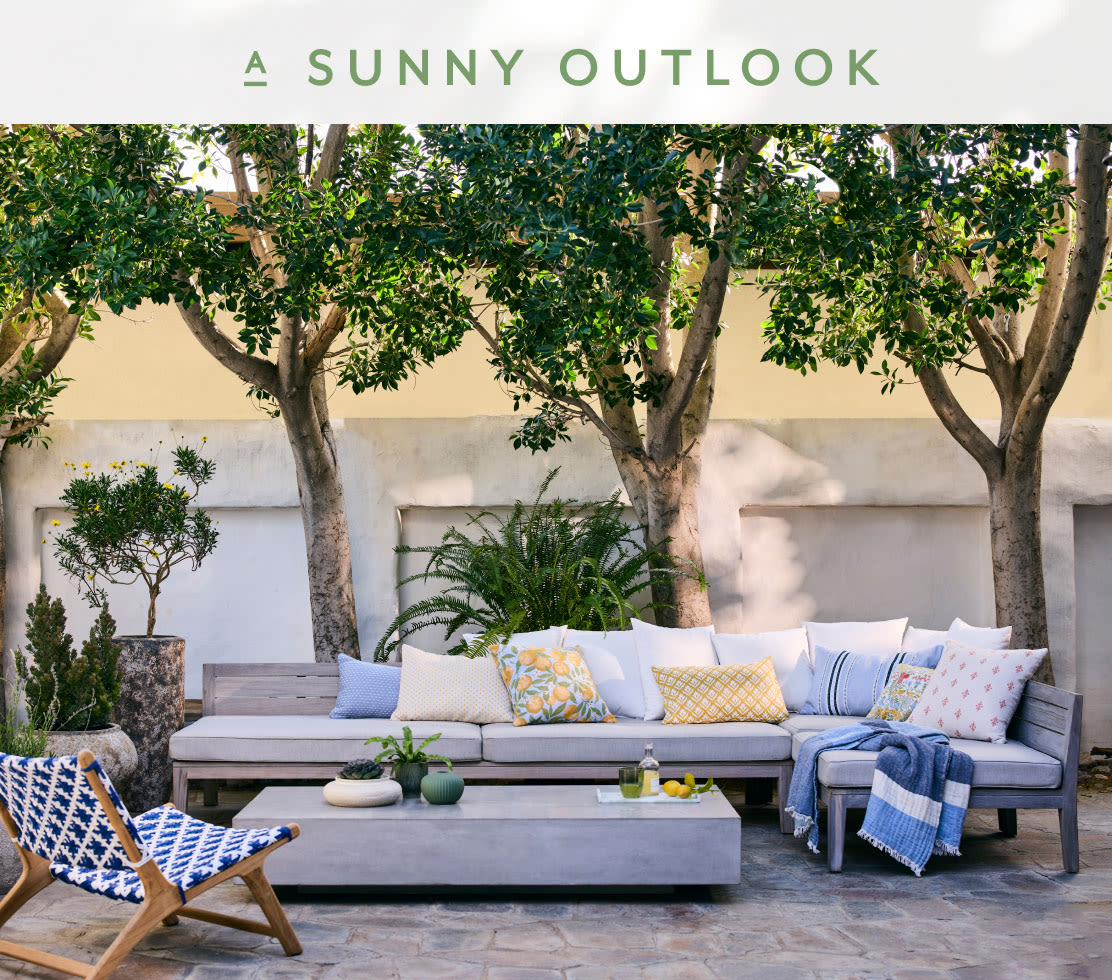 A Sunny Outlook Our spring forecast? Comfortable evenings spent outside.