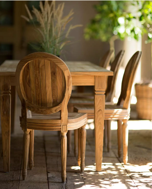 Palladio Reclaimed Teak Side Chair Set