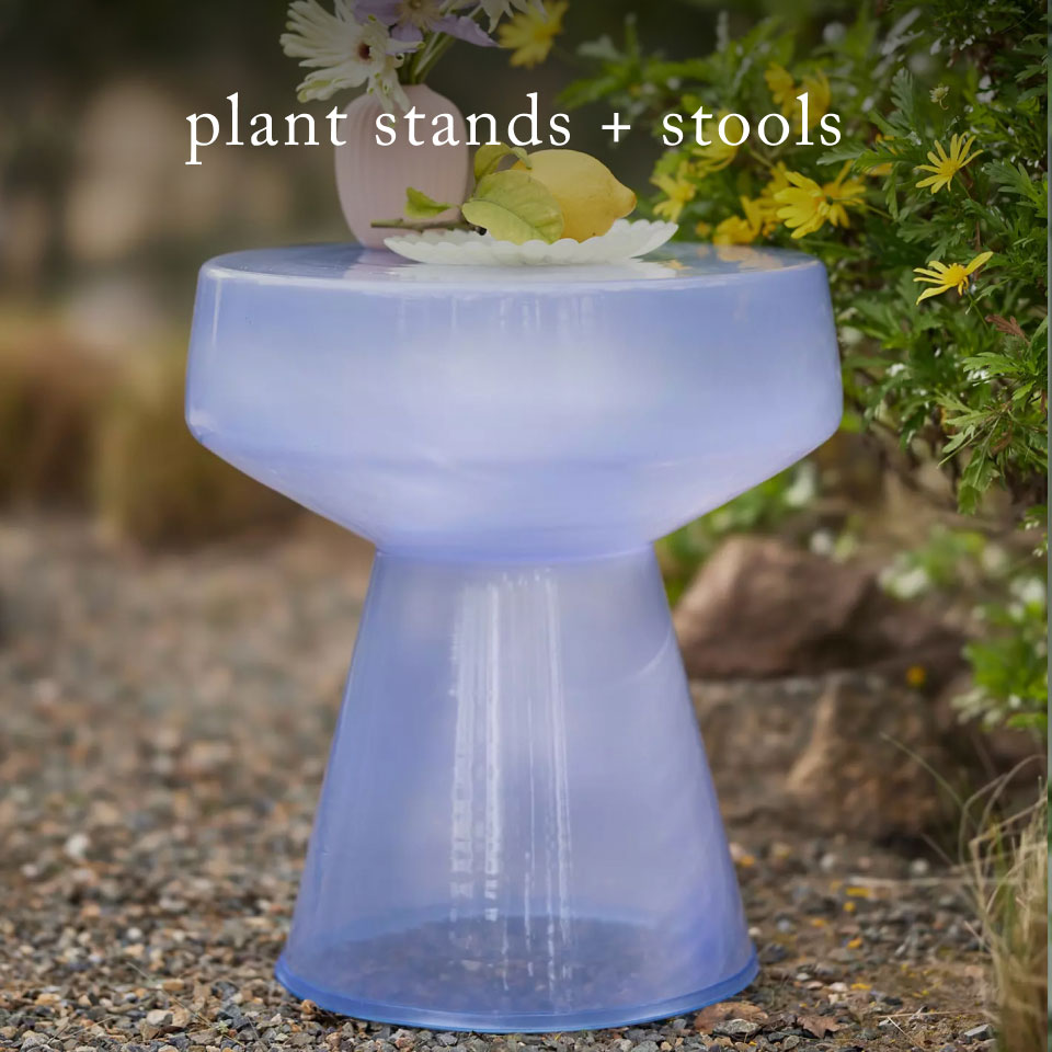 Colorful Glass Side Table