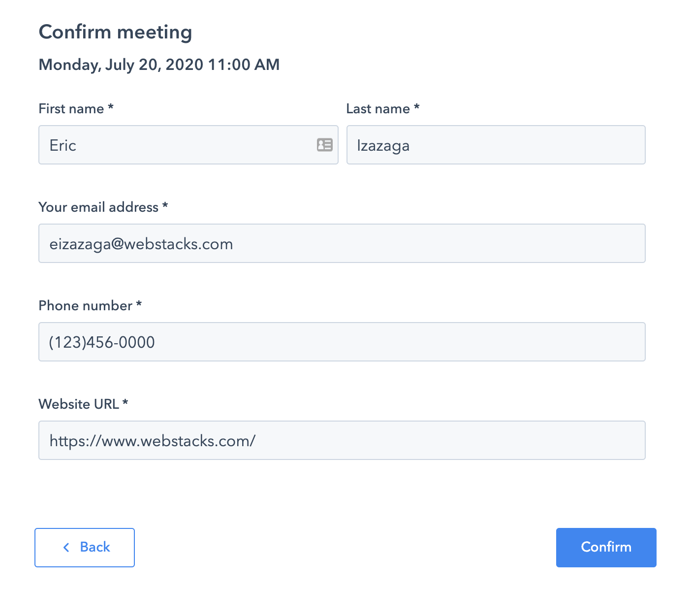hubspot-meetings-link-form