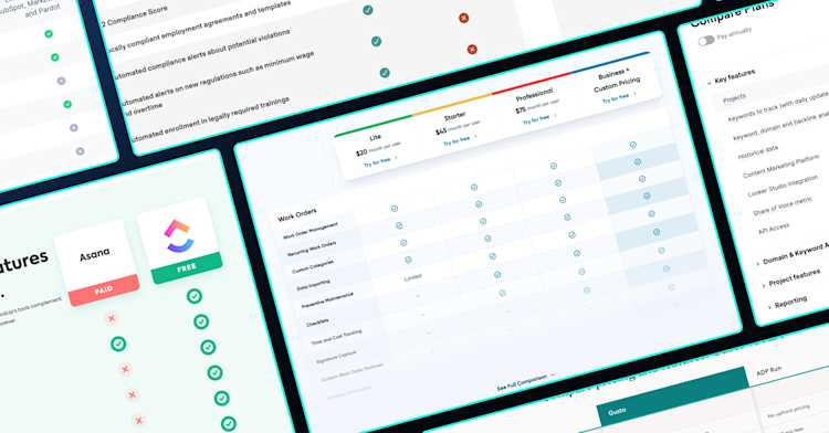 product-feature-comparison-table-designs product-feature-comparison-table-designs