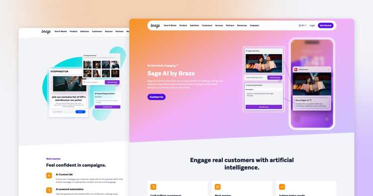 braze product page