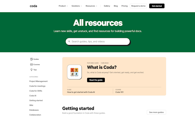coda resources coda resources